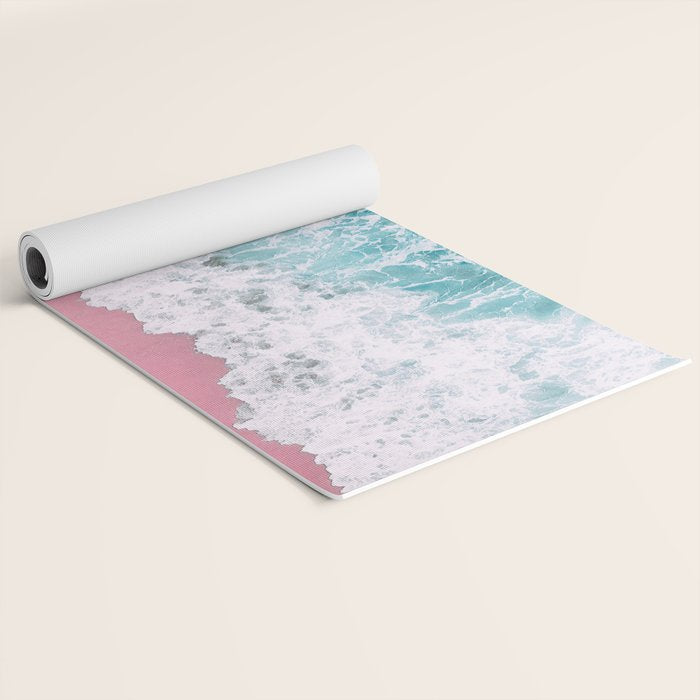 Turquoise Sea Pastel Beach Yoga Mat Gallery Image 2