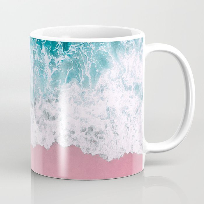 Turquoise Sea Pastel Beach Coffee Mug Gallery Image 1