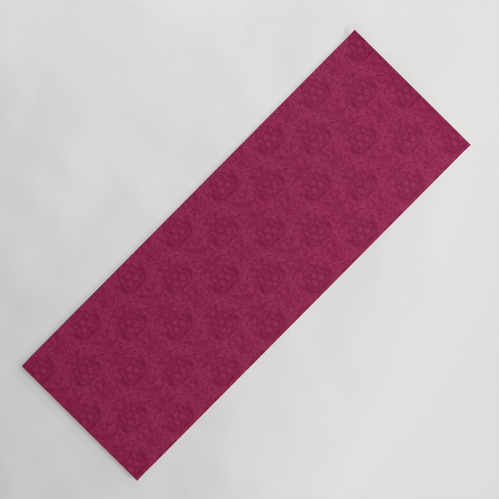 Pineapple Deco // Raspberry Swirl Yoga Mat Gallery Image 1