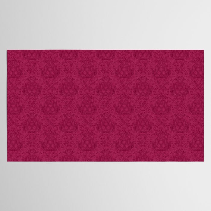 Pineapple Deco // Raspberry Swirl Tablecloth Gallery Image 2