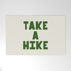 Take a Hike in Green and Beige Welcome Mat Gallery Image 1