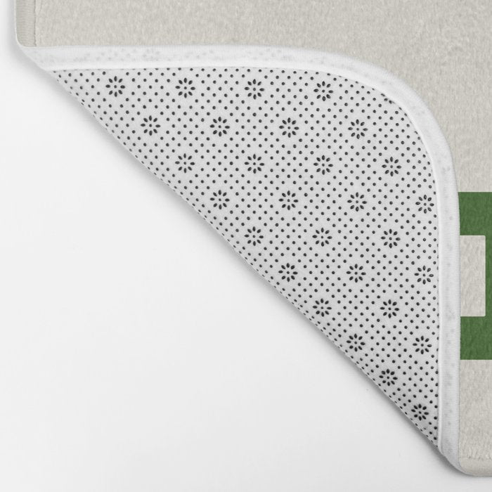 Take a Hike in Green and Beige Bath Mat Gallery Image 2