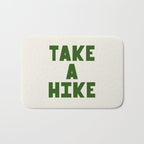 Take a Hike in Green and Beige Bath Mat Gallery Image 1