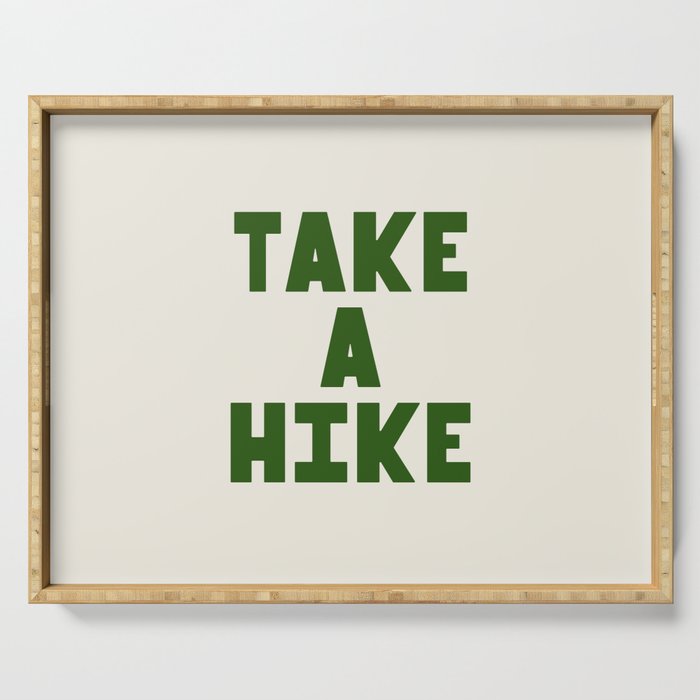 Take a Hike in Green and Beige Serving Tray Gallery Image 1