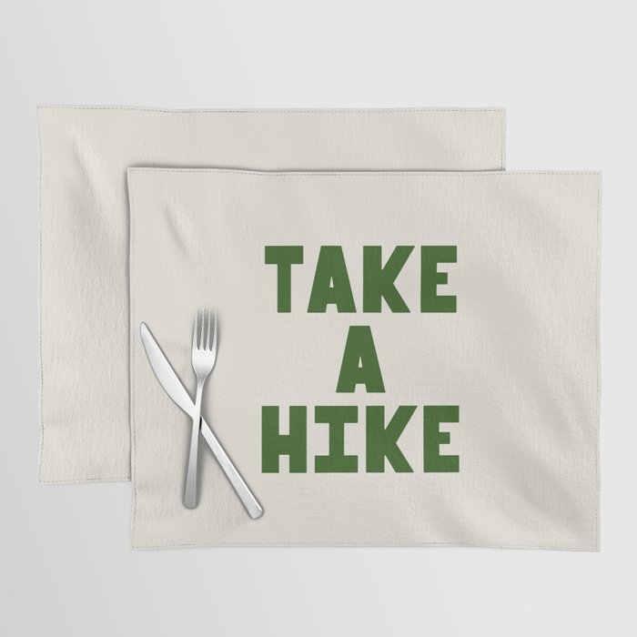 Take a Hike in Green and Beige Placemat Gallery Image 1