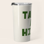 Take a Hike in Green and Beige Travel Mug Gallery Image 3