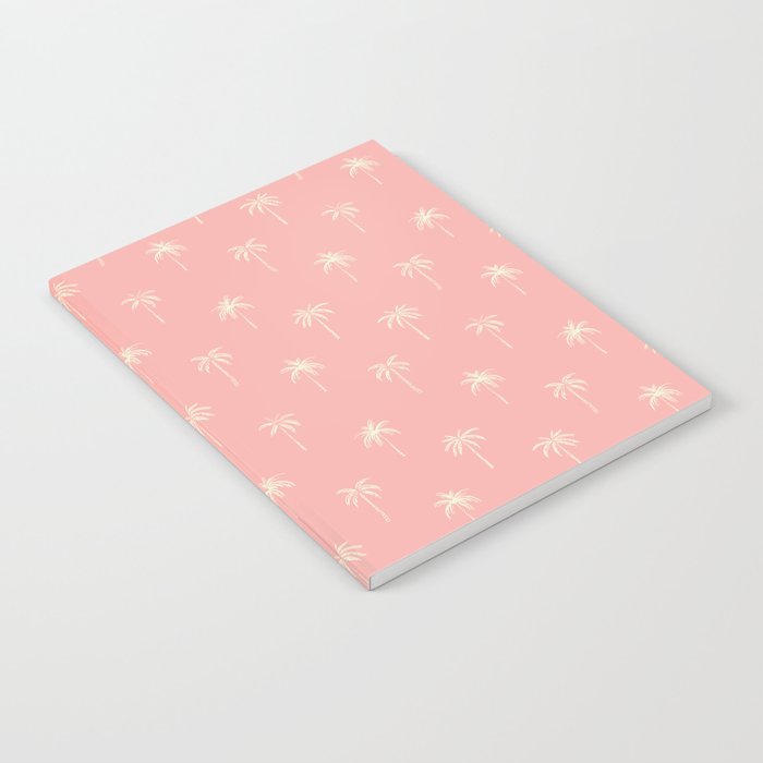 Pink summer palm tree doodle art pattern Notebook Gallery Image 2