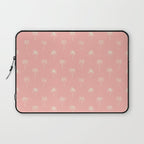 Pink summer palm tree doodle art pattern Laptop Sleeve Gallery Image 1