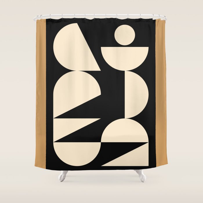 Modern geometric shapes 45 Shower Curtain Gallery Image 1
