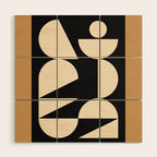 Modern geometric shapes 45 Wood Wall Art Gallery Image 1