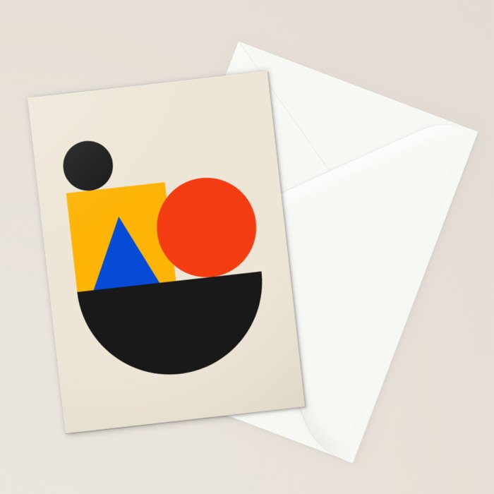 Balance 02: Bauhaus Mid-Century Edition Stationery Card Gallery Image 2