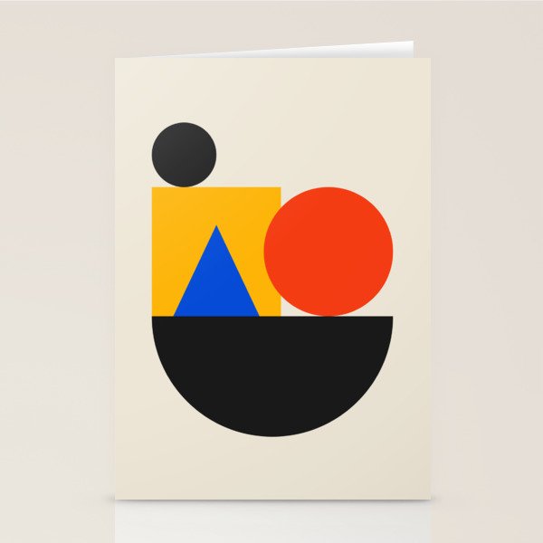 Balance 02: Bauhaus Mid-Century Edition Stationery Card Gallery Image 2