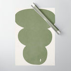 Greeny Modern Form Wrapping Paper Gallery Image 1