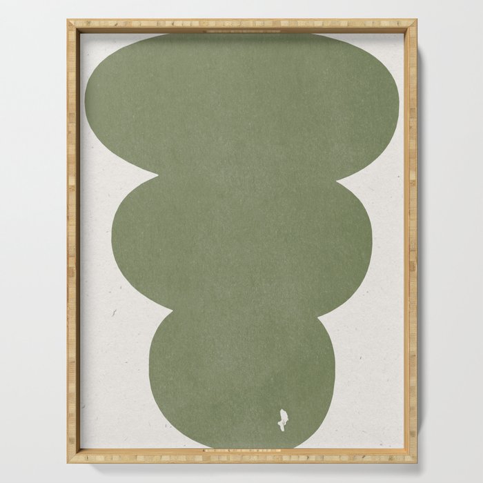 Greeny Modern Form Serving Tray Gallery Image 1