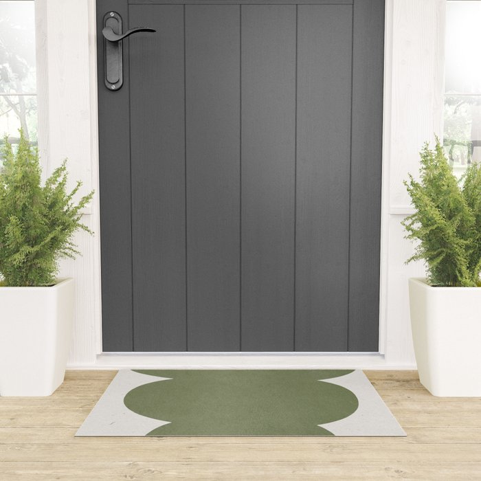 Greeny Modern Form Welcome Mat Gallery Image 3