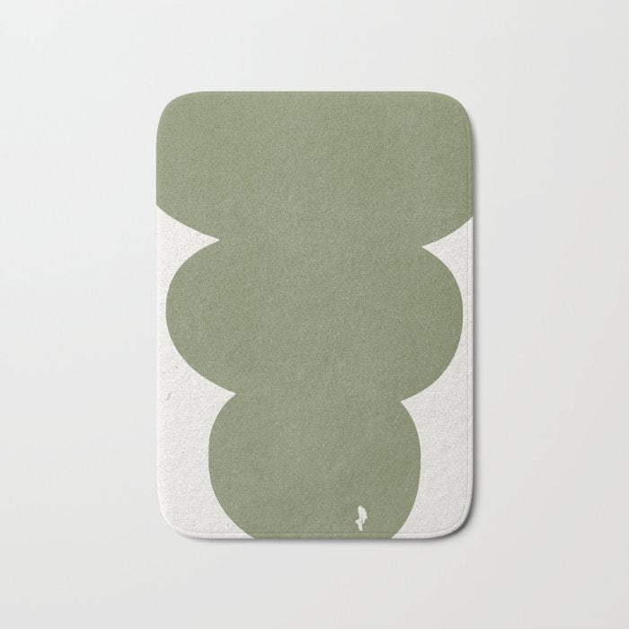 Greeny Modern Form Bath Mat Gallery Image 1