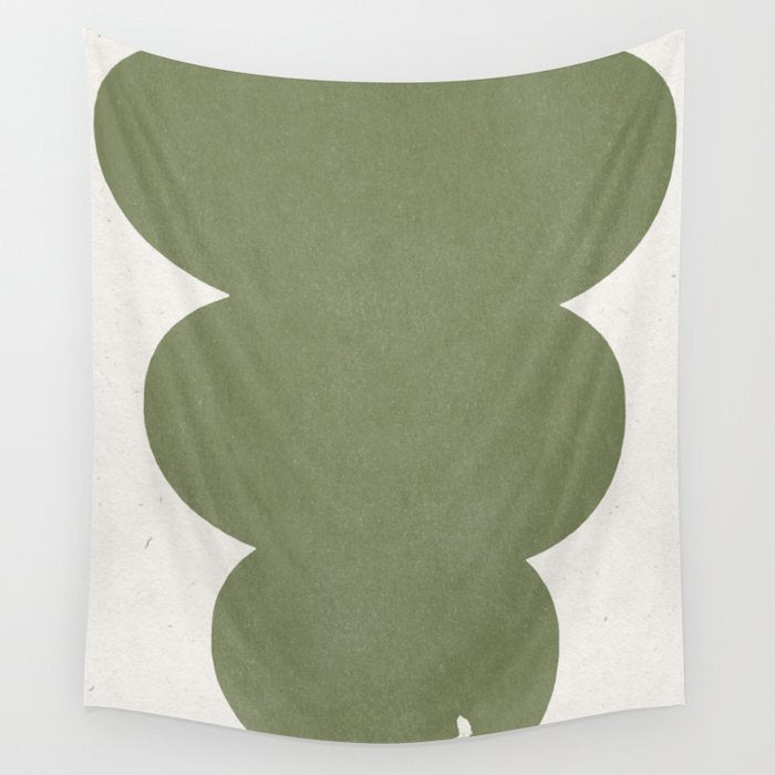Greeny Modern Form Wall Tapestry Gallery Image 4
