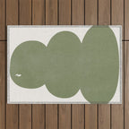 Greeny Modern Form Outdoor Rug Gallery Image 1