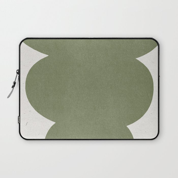Greeny Modern Form Laptop Sleeve Gallery Image 1