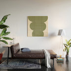 Greeny Modern Form Wood Wall Art Gallery Image 2