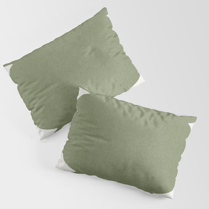 Greeny Modern Form Pillow Sham Gallery Image 3