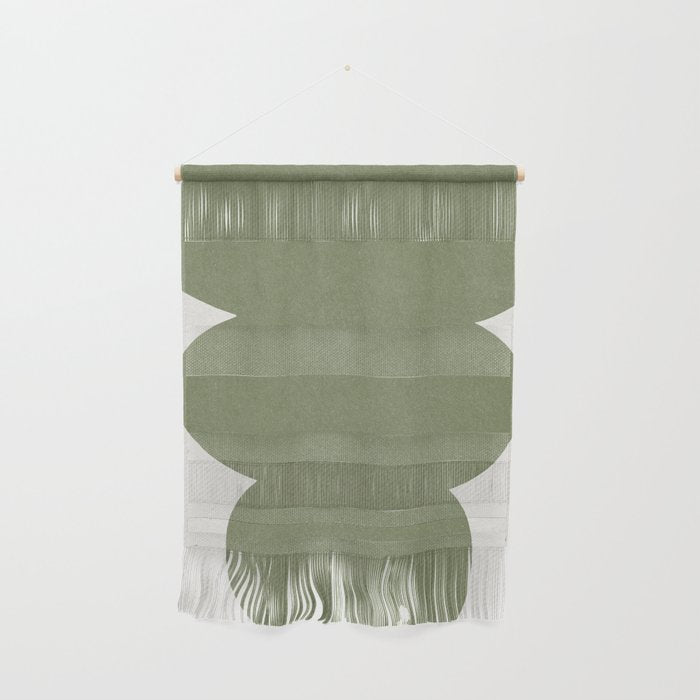 Greeny Modern Form Wall Hanging Gallery Image 1