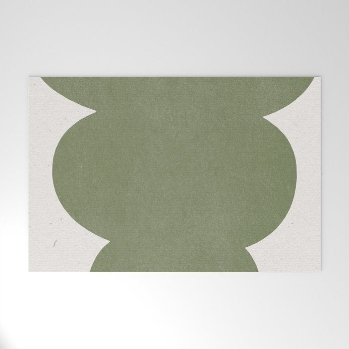 Greeny Modern Form Welcome Mat Gallery Image 1