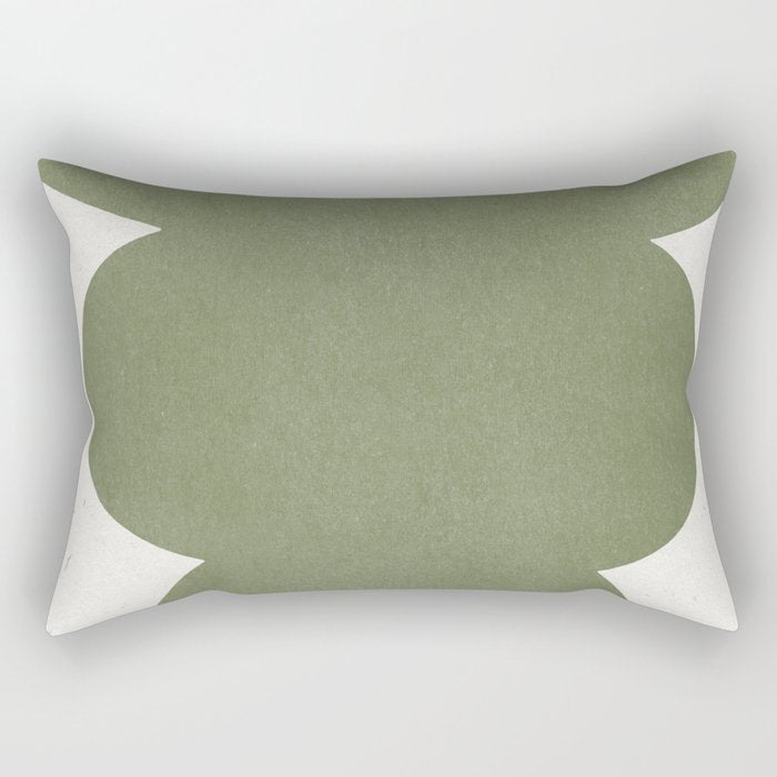 Greeny Modern Form Rectangular Pillow Gallery Image 1