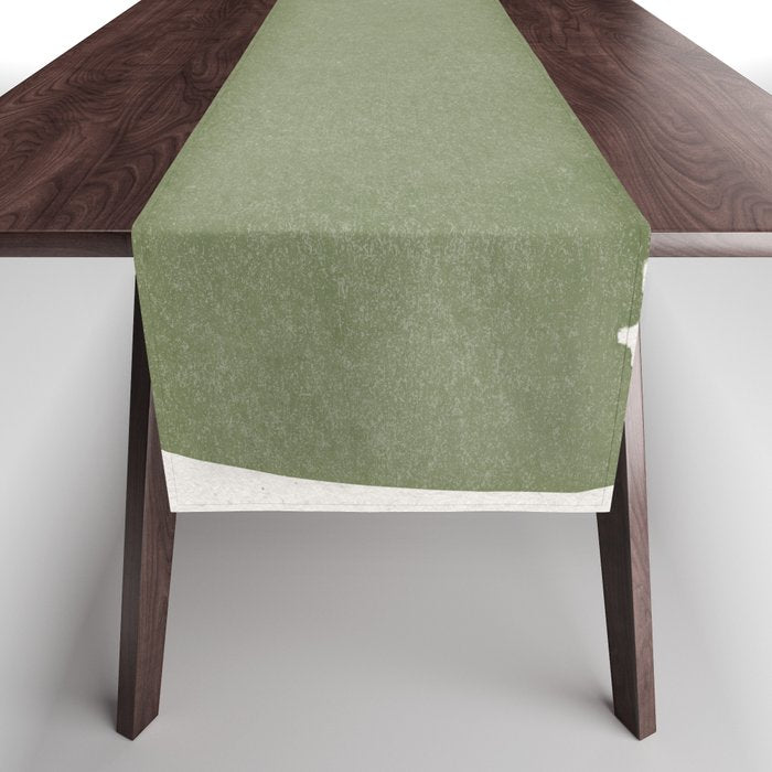 Greeny Modern Form Table Runner Gallery Image 1