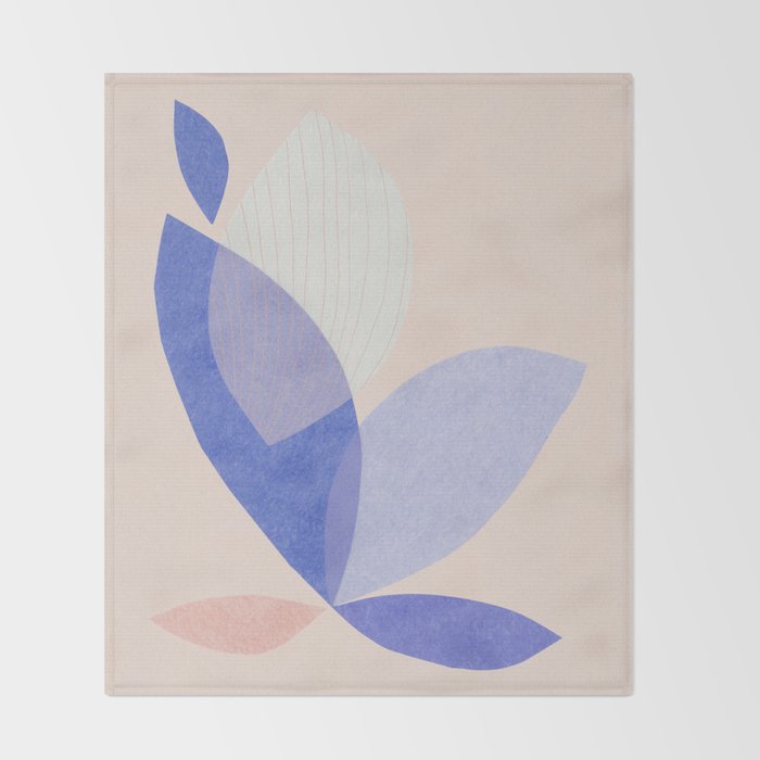 Petals #4 Throw Blanket Gallery Image 2