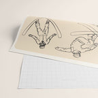 Minimal Skiers Line Art 2 Wrapping Paper Gallery Image 2