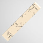 Minimal Skiers Line Art 2 Table Runner Gallery Image 3