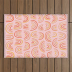 Rainbow Print Outdoor Rug Gallery Image 1
