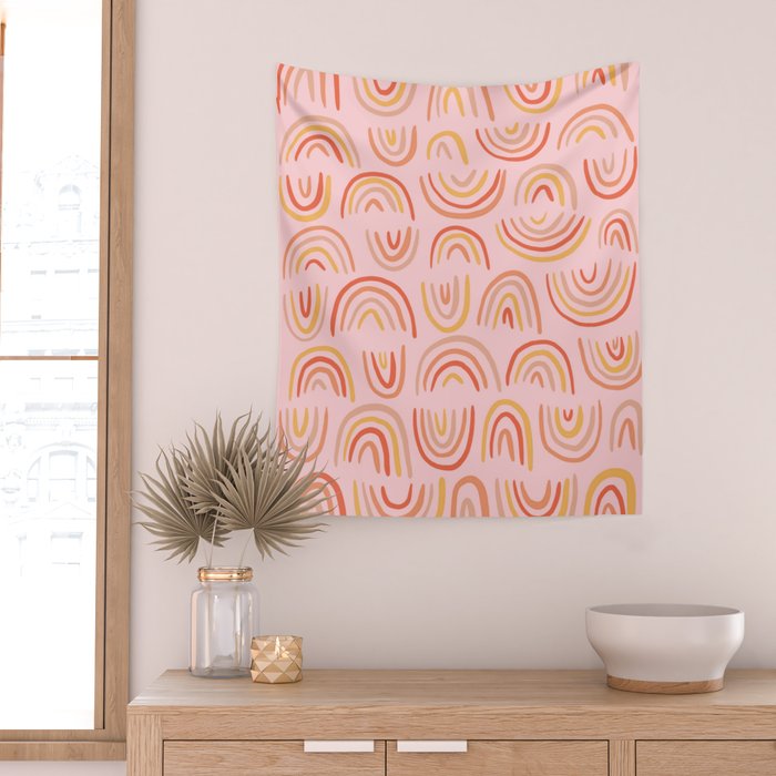 Rainbow Print Wall Tapestry Gallery Image 2