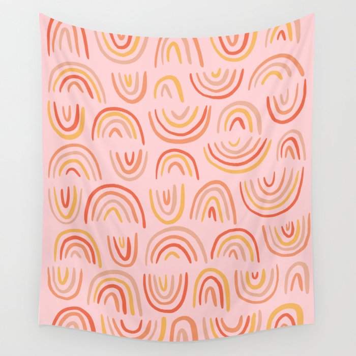 Rainbow Print Wall Tapestry Gallery Image 1