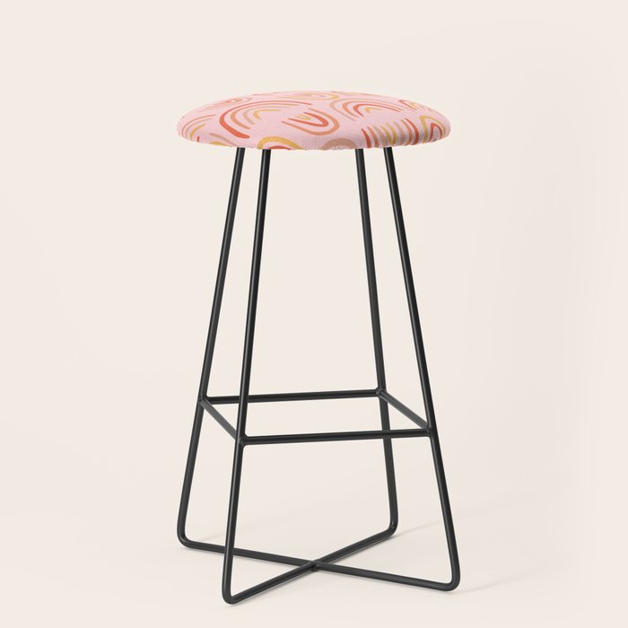 Rainbow Print Stool Gallery Image 1