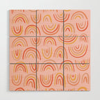 Rainbow Print Wood Wall Art Gallery Image 1
