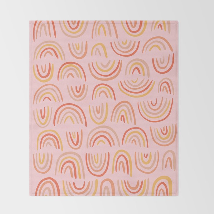 Rainbow Print Throw Blanket Gallery Image 2