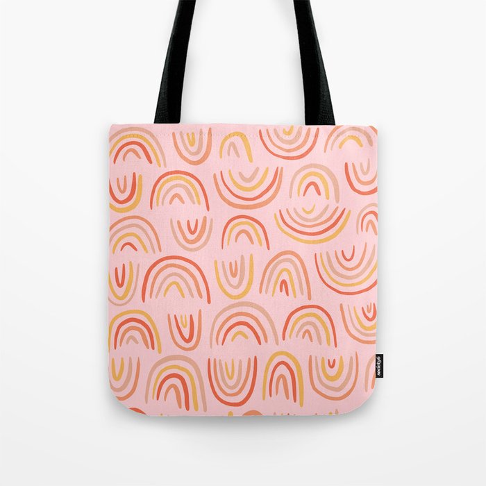 Rainbow Print Tote Bag Gallery Image 1