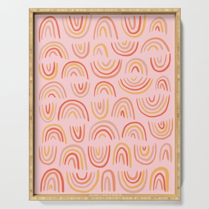 Rainbow Print Serving Tray Gallery Image 1