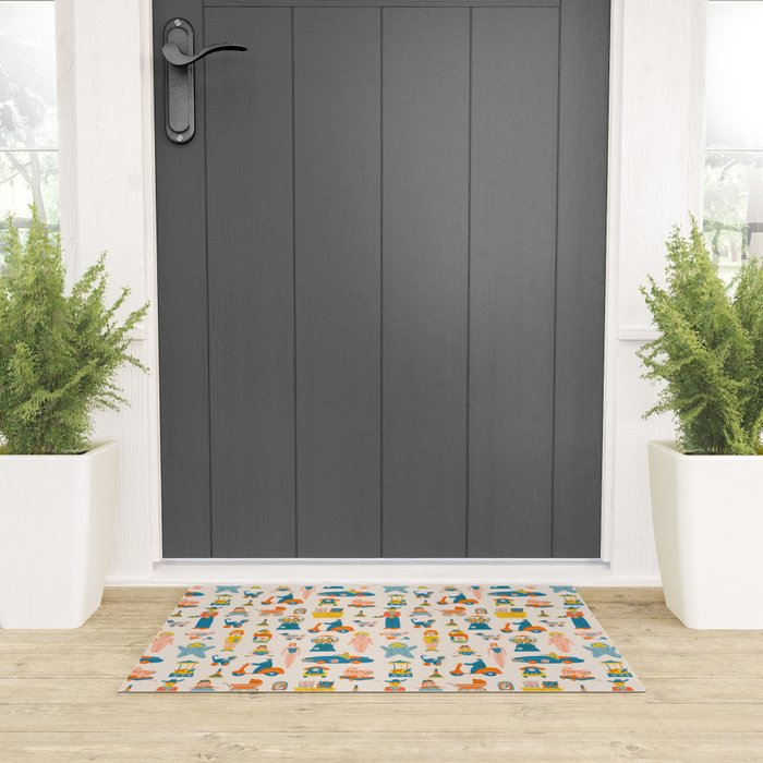 Vintage toy box Welcome Mat Gallery Image 3