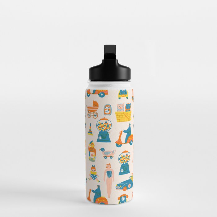 Vintage toy box Water Bottle Gallery Image 3