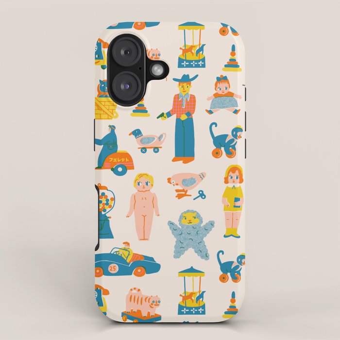 Vintage toy box iPhone Case Gallery Image 1