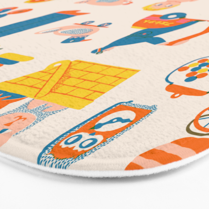 Vintage toy box Bath Mat Gallery Image 3