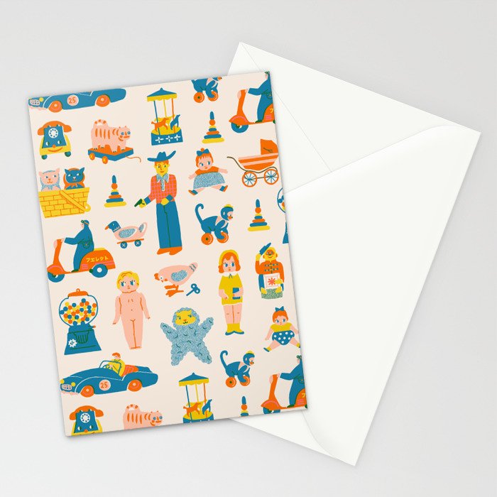 Vintage toy box Stationery Card Gallery Image 2