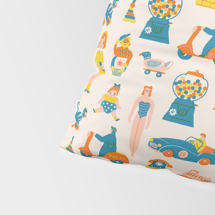 Vintage toy box Pillow Sham Gallery Image 4
