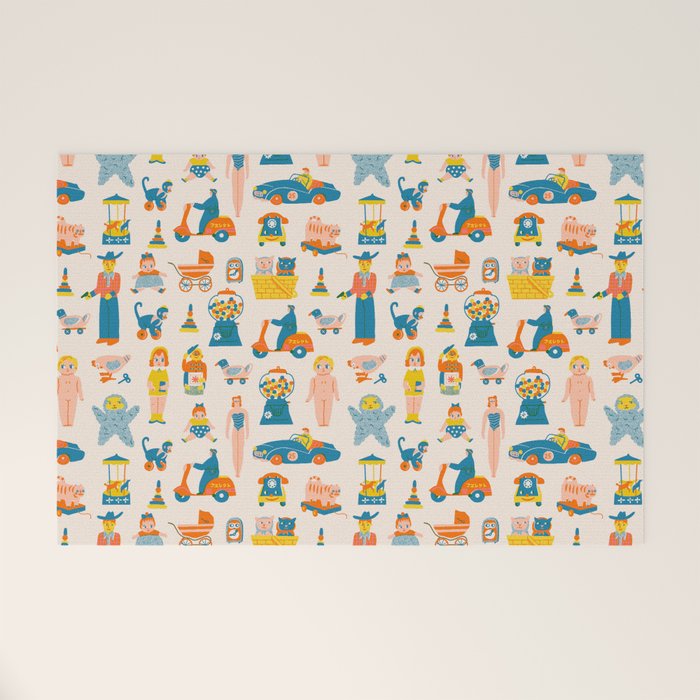 Vintage toy box Welcome Mat Gallery Image 1