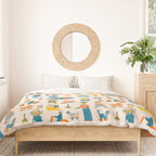 Vintage toy box Duvet Cover Gallery Image 3