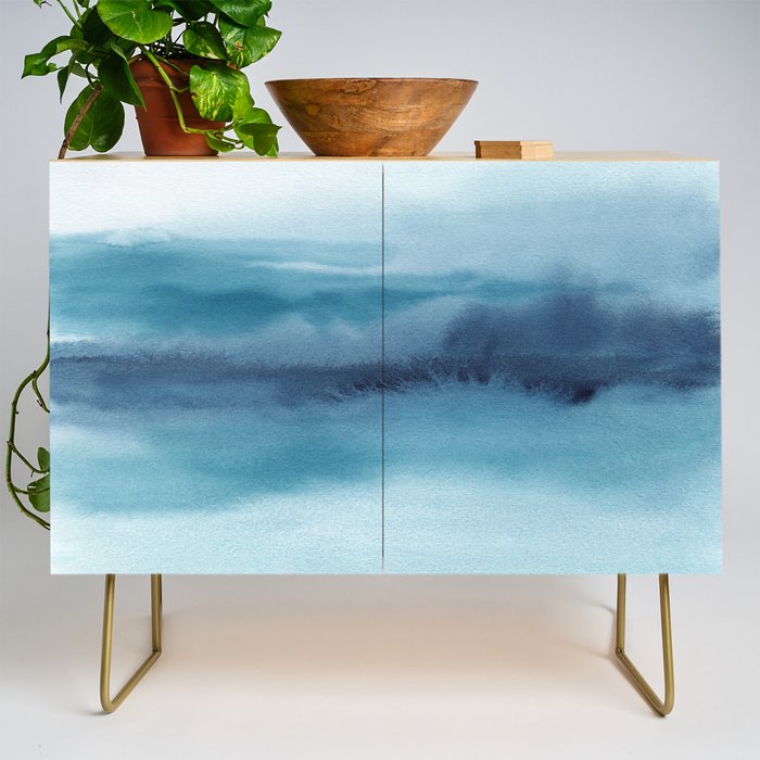 Abstract Landscape Painting Credenza Gallery Image 1