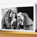 Smoking Nuns Vintage Photo -Smoking Nuns Wall Mural Gallery Image 2